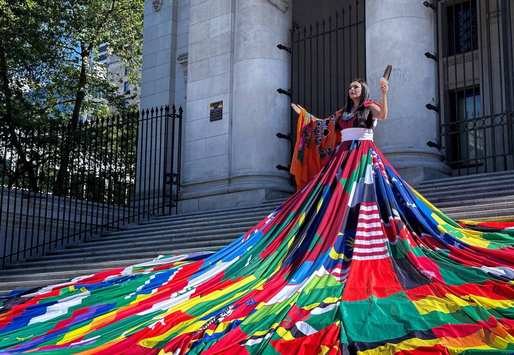 Ansterdam Rainbow Dress by Jessica Sung